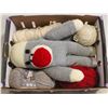 Image 1 : KNITTED SOCK MONKEY & ACRYLIC YARN FOR KNITTING