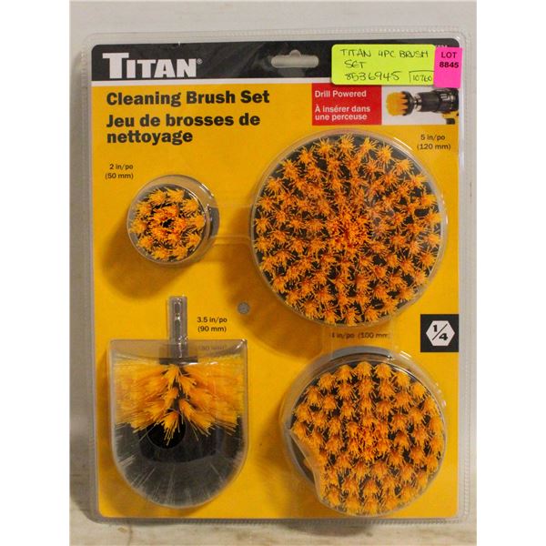NEW TITAN 4PC 1/4" CLEANING BRUSHSET