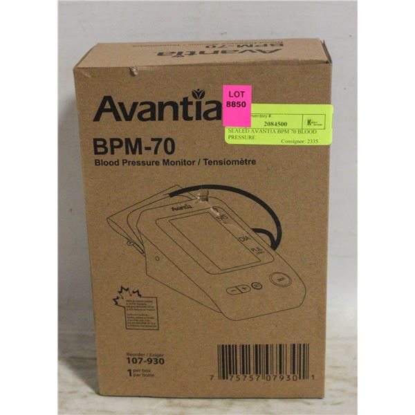 SEALED AVANTIA BPM 70 BLOOD PRESSURE