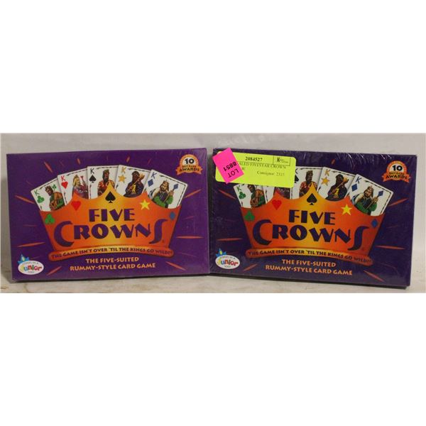 2 PACK SEALED FIVESTAR CROWN BOARD GAME