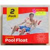 Image 1 : 2 PACK WATER SWIMMING POOL FLOAT BED