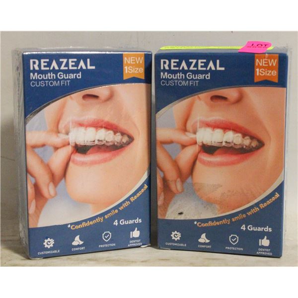 2 PACK REAZEAL MOUTH GUARD FOR CLENCHING