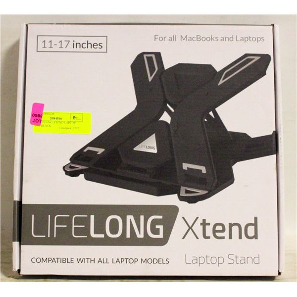 NEW LIFELONG XTEND LAPTOP STAND BLACK