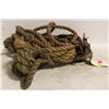 Image 1 : APPROX 50' ANTIQUE STYLE 1/2" ROPE