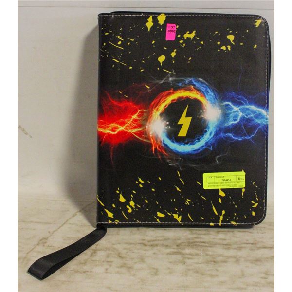 TRADING CARD BINDER WITH 12 UNOPENED TRADING CARD