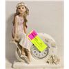 Image 1 : DECORATIVE FAIRY FIGURINE WITH CLOCK