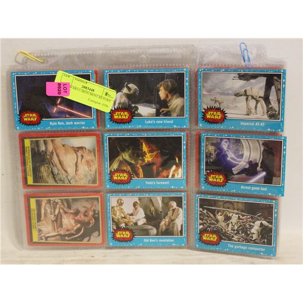 STAR WARS CARDS MOST RETURN OF THE