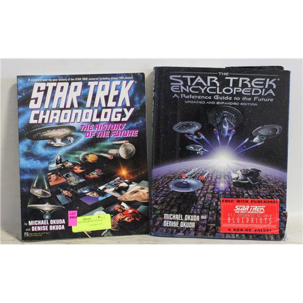 2 STAR TREK REFERENCE GUIDEB BOOKS