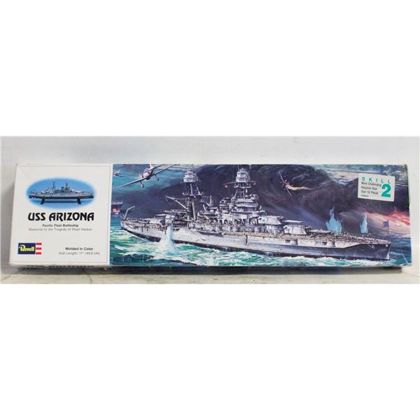 REVELL USS ARIZONA MODEL KIT, BAGS SEALED