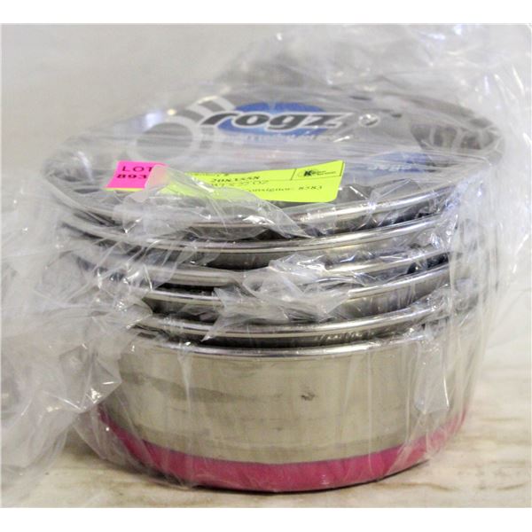 6  S.S. DOG BOWLS 22 OZ
