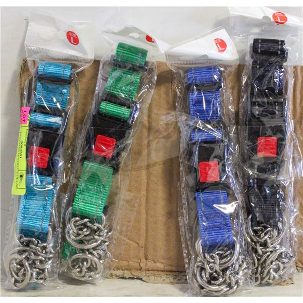 4 LARGE DOG MARTINGALE COLLAR CHAIN