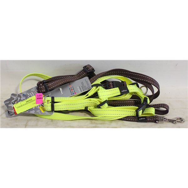 4 MEDIUM DOG HARNESS LEASH
