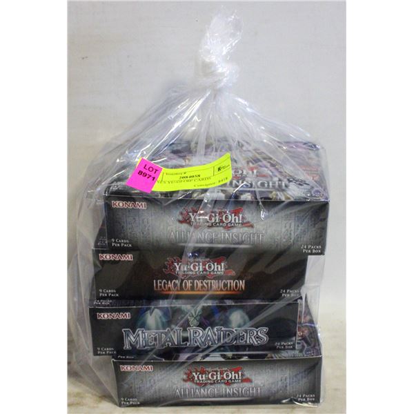 4 BOXES YU-GI-OH! CARDS