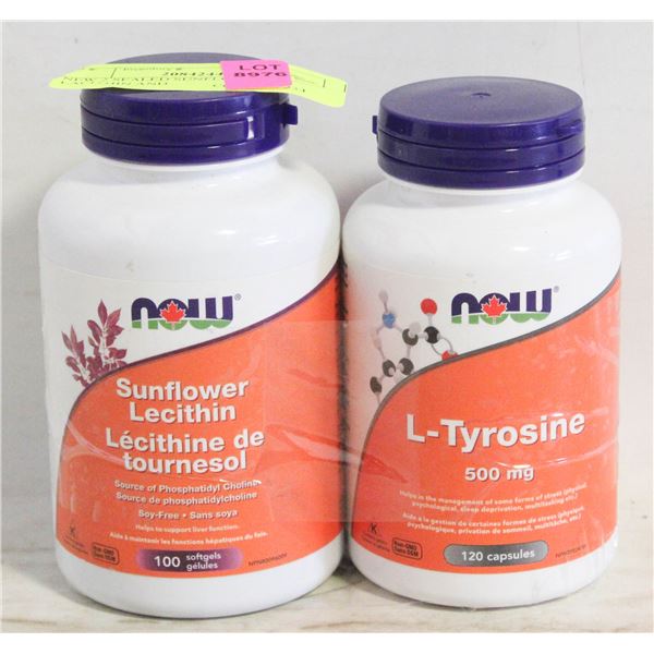 NEW 2 SEALED SUNFLOWER LACITHIN AND