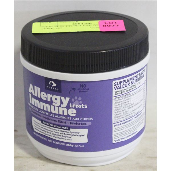 NEW SEALED PET PAL ALLERGY IMMUNE