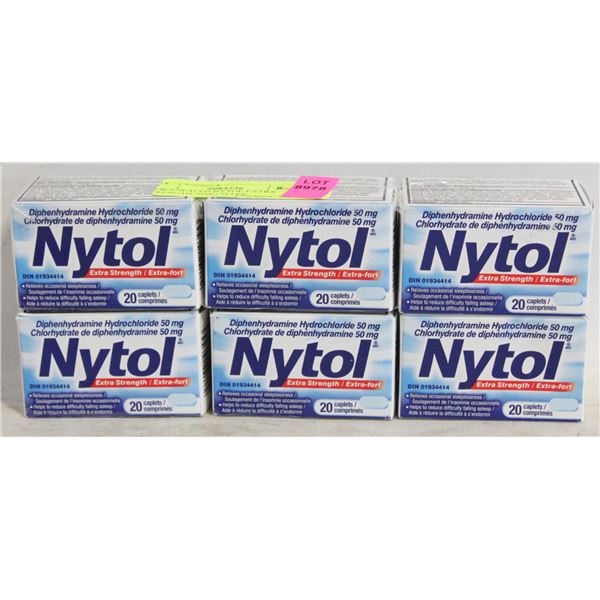 NEW 6 SEALED NYTOL EXTRA STRENGTH 50MG SLEEP