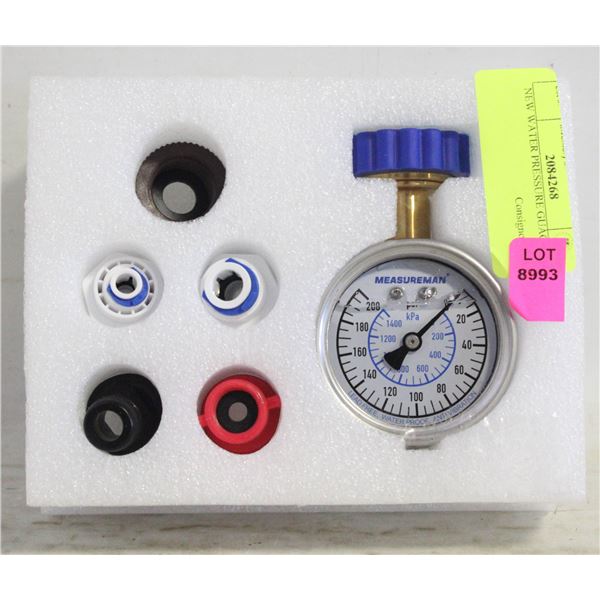 NEW WATER PRESSURE GUAGE KIT