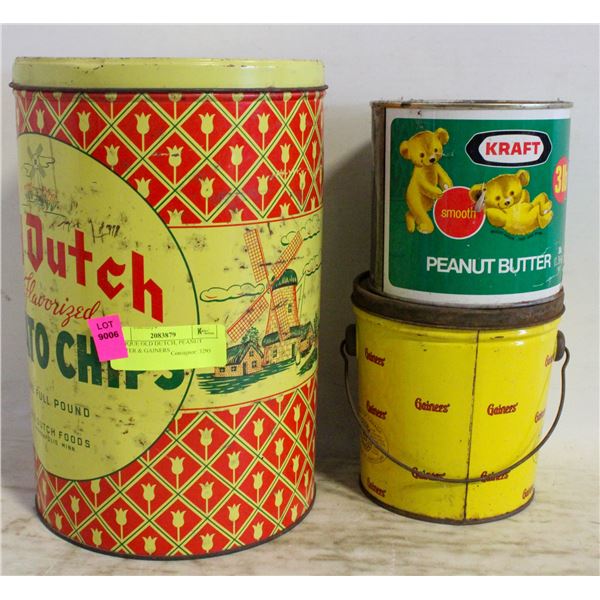 ANTIQUE OLD DUTCH, PEANUT BUTTER & GAINERS