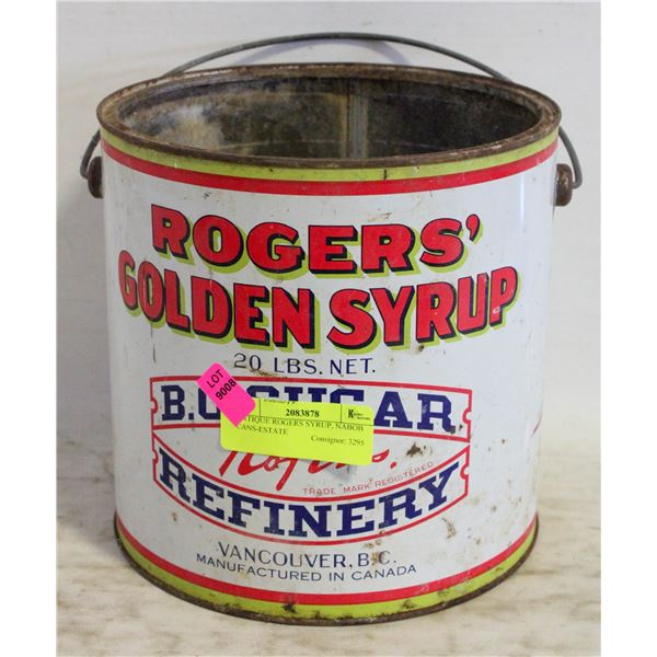 ANTIQUE ROGERS SYRUP, NABOB CANS-ESTATE