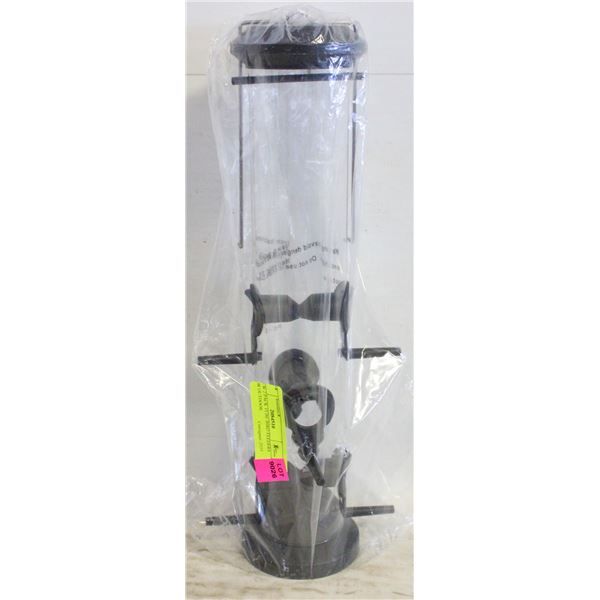 NEW 2 PACK TUBE BIRD FEEDERS FOR OUTDOOR