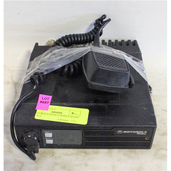 MOTOROLA RADIUS MOBILE RADIO BLACK