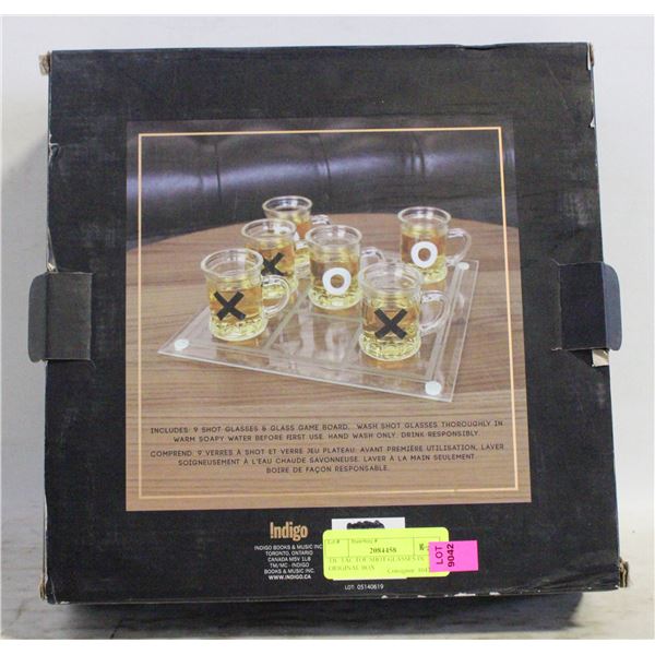 TIC TAC TOE SHOT GLASSES IN ORIGINAL BOX