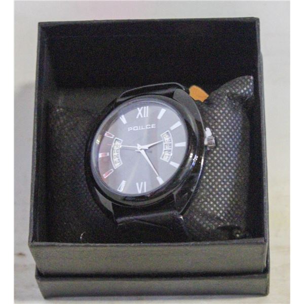 POLICE MENS STAINLESS STEEL QUARTZ WATCH