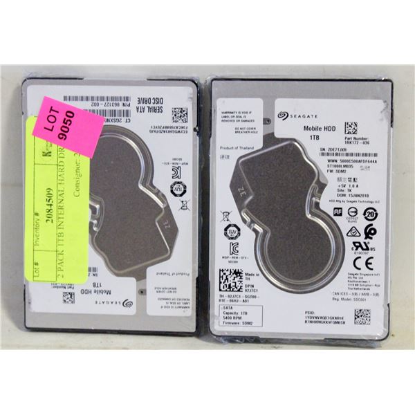 2 PACK 1TB INTERNAL HARD DRIVE