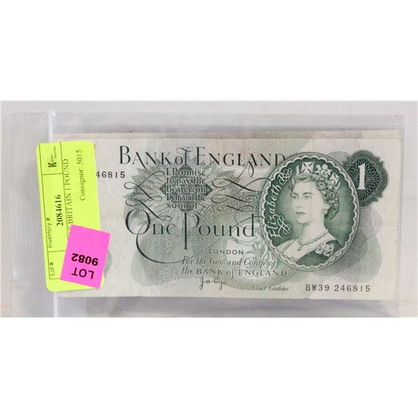 3 OLD GREAT BRITAIN 1 POUND BANK NOTES