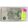 Image 1 : 4 OLD GREAT BRITAIN 1 POUND BANK NOTES