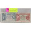 Image 1 : 1941 WWII SET GREAT BRITAIN MALAYAN NOTES