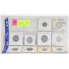 Image 1 : 10 VARIOUS MAINLY SILVER OLD WORLD COINS