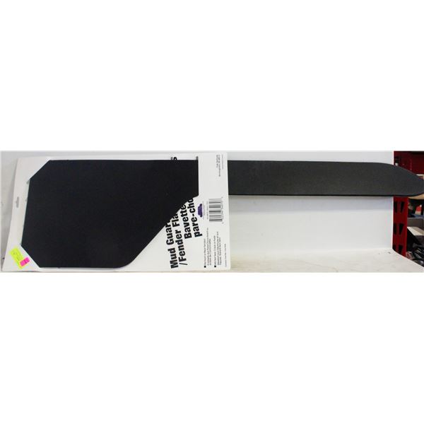 BLACK MUD GUARDS/FENDER FLARES 12” X 46” LONG