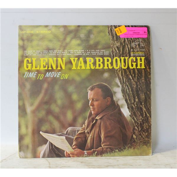 VINYL- GLENN YARBROUGH TIME TO MOVE ON
