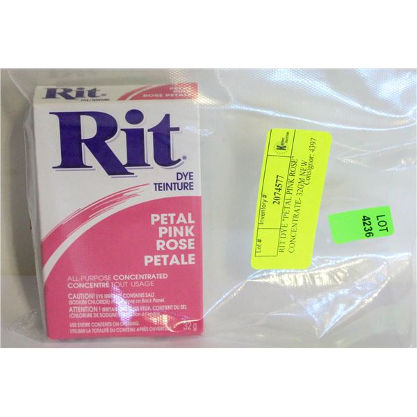 RIT DYE "PETAL PINK ROSE" CONCENTRATE- 32GM NEW
