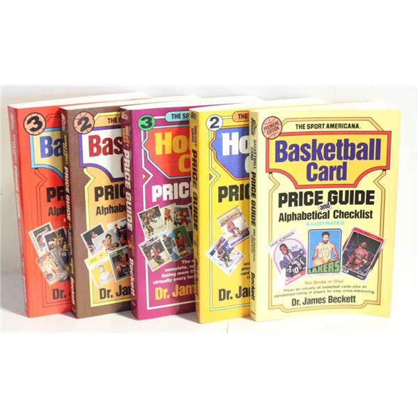 LOT OF 6 BECKETT PRICE GUIDES HOCKEY,