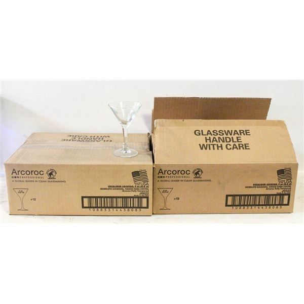 NEW 3OZ COCKTAIL GOBLETS (24)