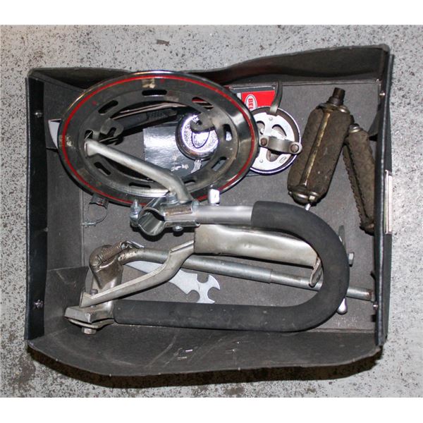 LOT OF VINTAGE BICYCLE PARTS