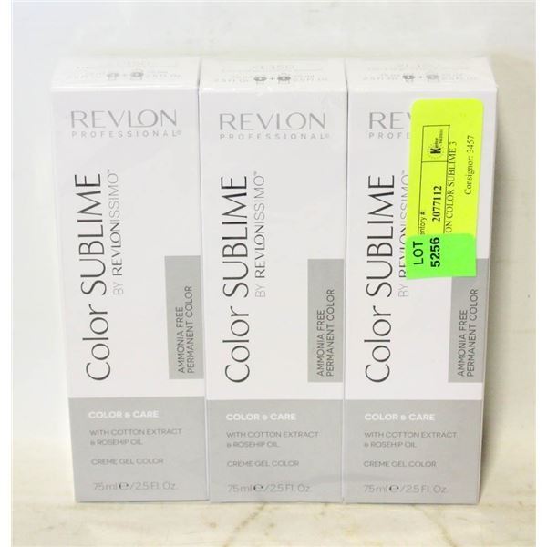 NEW REVLON COLOR SUBLIME 3 PACK
