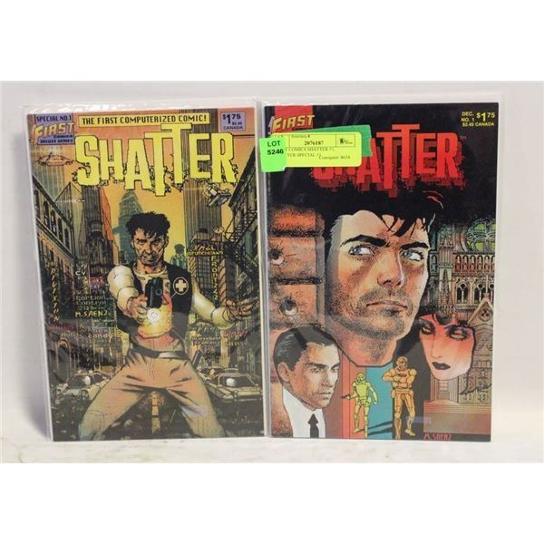 FIRST COMICS SHATTER #1, SHATTER SPECIAL #1