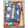 Image 1 : ESTATE LOT, WALL HANGING TIN LIGHTHOUSE,