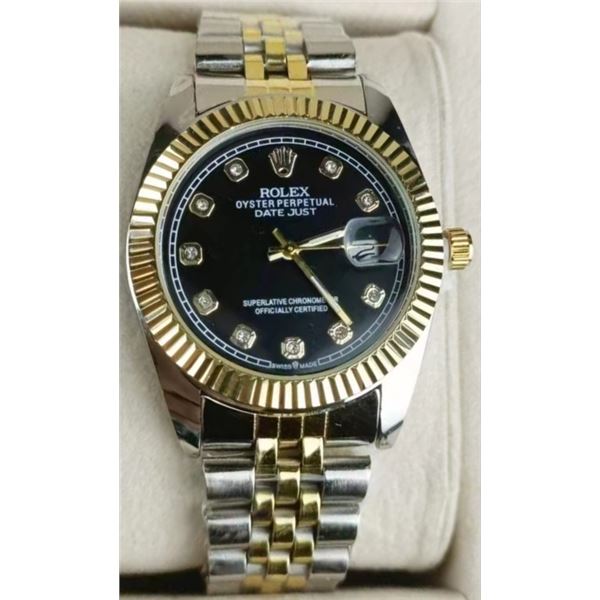 NEW REPLICA R0LEX QUARTZ "DATEJUST" WATCH