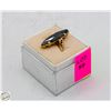 Image 2 : 10KT YELLOW GOLD HEMATITE RING SZ 6.5 IN GIFT BOX