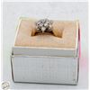 Image 1 : STAMPED ROGET 10K CUBIC ZIRCONIA RING SIZE 7.5