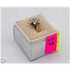 Image 2 : STAMPED ROGET 10K CUBIC ZIRCONIA RING SIZE 7.5