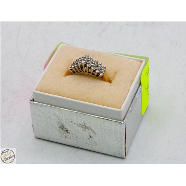 STAMPED 14KT WITH GENUINE DIAMOND LADIES