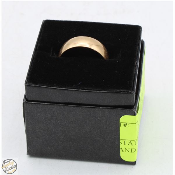 ESTATE MENS WEDDING BAND SIZE 8 IN GIFT BOX