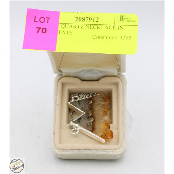 ESTATE QUARTZ NECKLACE IN BOX-ESTATE