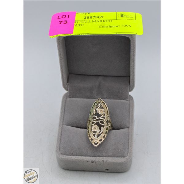 925 SILVER HALLMARKED RING-ESTATE