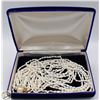 Image 1 : GENUINE PEARL MULTI-STRAND NECKLACE IN GIFT BOX